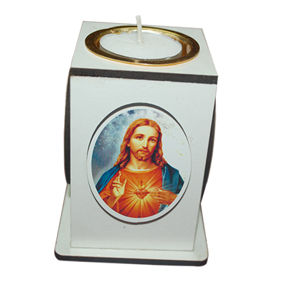 "Jesus with Candle stand-code001 - Click here to View more details about this Product